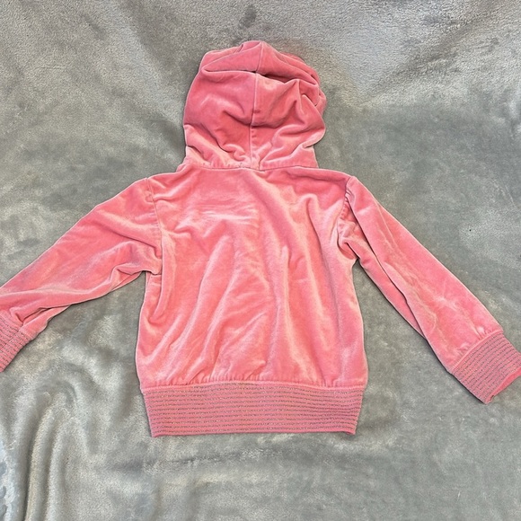 GAP - long sleeve hooded Velour Hoodie/sweater. Size 3 - Picture 5 of 6